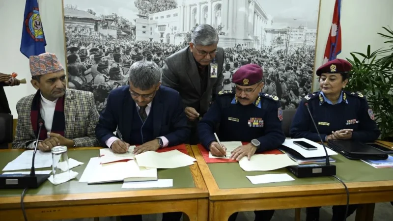 प्रहरी अस्पताल र काठमाडौं विश्वविद्यालयबीच साझेदारी