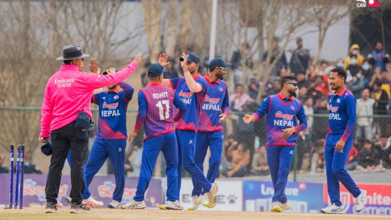 रोहितले दिलाए पहिलो बलमै विकेट, नेपाललाई दोस्रो सफलता