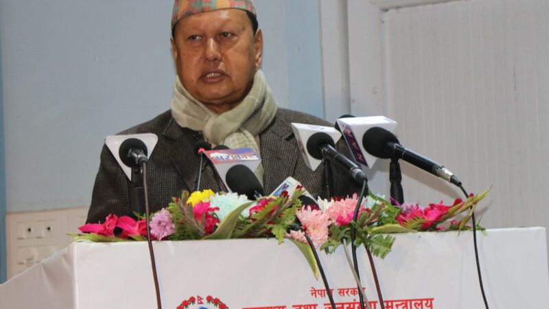 स्वास्थ्यमन्त्री बस्नेतद्वारा राष्ट्रिय दादुरा-रुबेला खोप अभियानको उद्घाटन