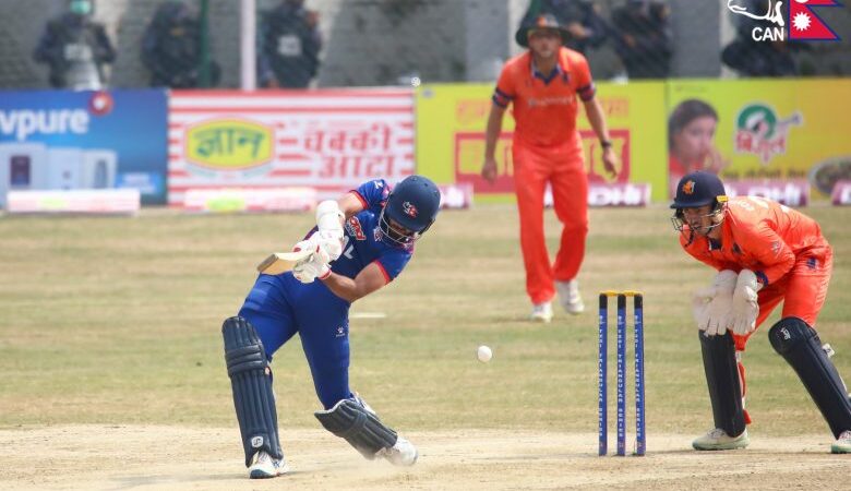 नेदरल्यान्ड्समाथि नेपाल ६ विकेटले विजयी, फाइनलमा पुग्ने बलियो सम्भावना