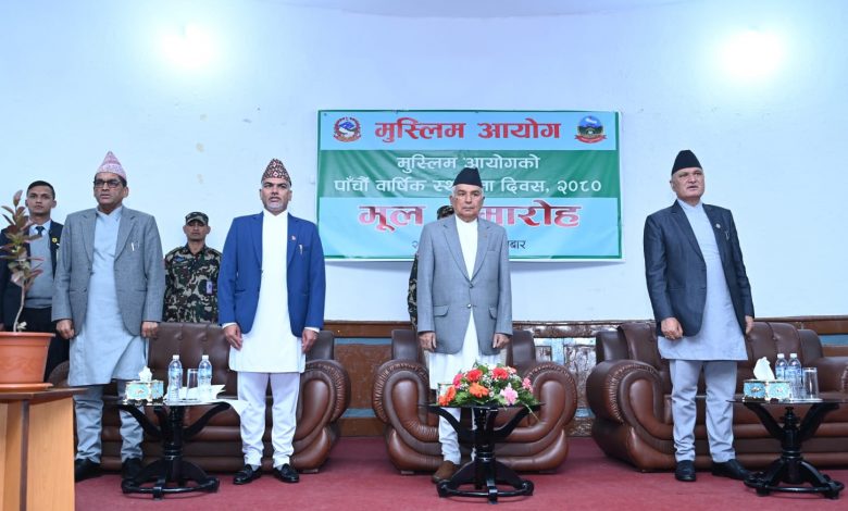 नेपाली समाजको धार्मिक सहिष्णुता विश्वका लागि अनुकरणीय : राष्ट्रपति पौडेल नेपाली समाजको धार्मिक सहिष्णुता विश्वका लागि अनुकरणीय : राष्ट्रपति पौडेल