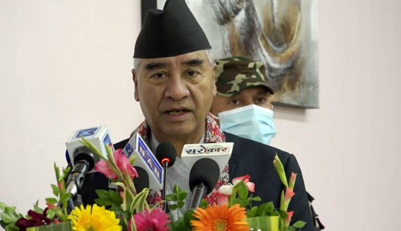 आगामी निर्वाचनमा बहुमत ल्याउनसक्ने पार्टी बनाउन देउवाको निर्देशन आगामी निर्वाचनमा बहुमत ल्याउनसक्ने पार्टी बनाउन देउवाको निर्देशन