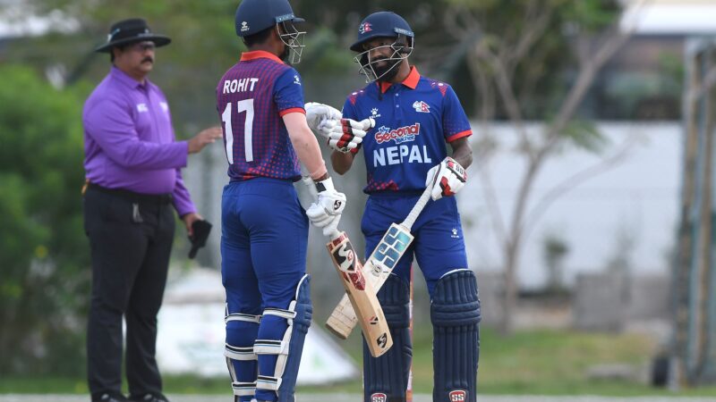 एसीसी प्रिमियर कप: कतारविरुद्ध नेपालको पहिलो विकेट पतन