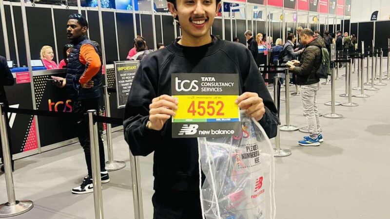 लण्डन म्याराथनमा दौडिँदै नेपाली युवा कुशल दीक्षित