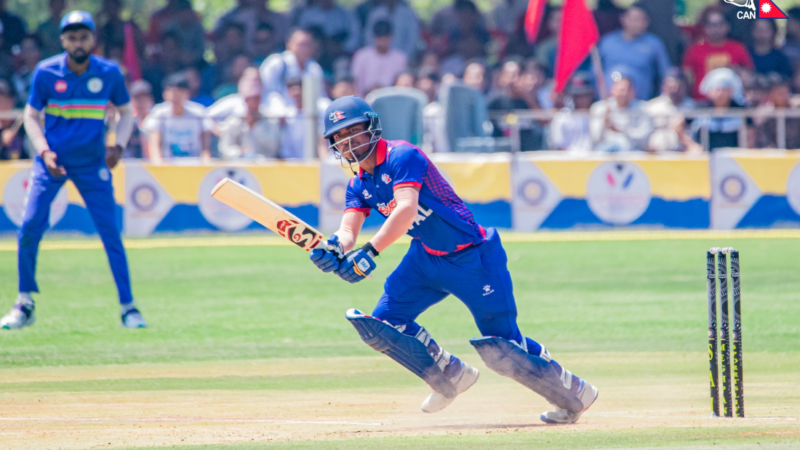 रोहितको अर्धशतकमा उपाधि जित्न नेपालले दियो गुजरातलाई १७७ रनको लक्ष्य