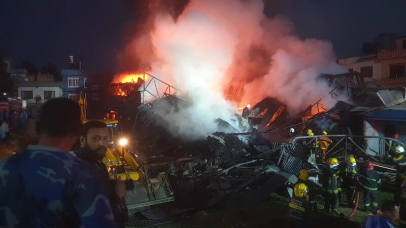 सशस्त्र प्रहरीको केन्द्रीय गोदामघरमा आगलागी