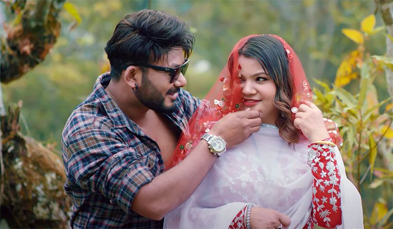 सुजाता र अमृतले ल्याए लोकदोहोरी गीत ‘आलु तामाले’