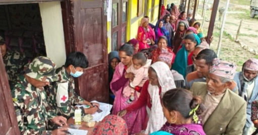 सेनाद्वारा बृहत स्वास्थ्य शिविर सञ्चालन सेनाद्वारा बृहत स्वास्थ्य शिविर सञ्चालन