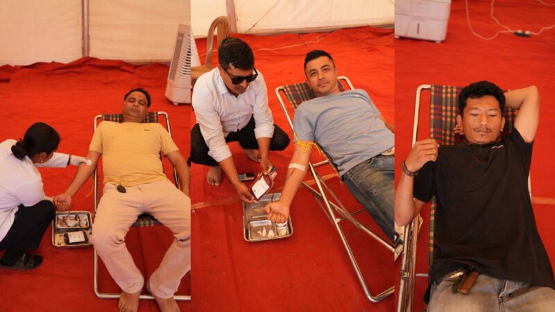 कोटीहोममा ४० युनिट रगत संकलन, शनिबारमात्रै १५ हजार भक्तजन सहभागी