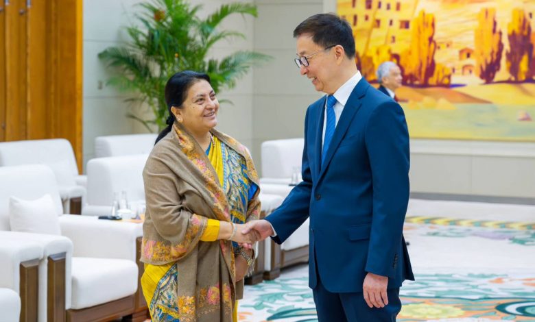 पूर्व राष्ट्रपति भण्डारी र चीनका उपराष्ट्रपति हान चेङबीच भेटवार्ता पूर्व राष्ट्रपति भण्डारी र चीनका उपराष्ट्रपति हान चेङबीच भेटवार्ता