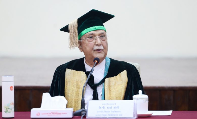 त्रिविलाई प्रतिस्पर्धी र सक्षम विश्वविद्यालयका रुपमा स्थापित गर्नुपर्छ: प्रधानमन्त्री त्रिविलाई प्रतिस्पर्धी र सक्षम विश्वविद्यालयका रुपमा स्थापित गर्नुपर्छ: प्रधानमन्त्री