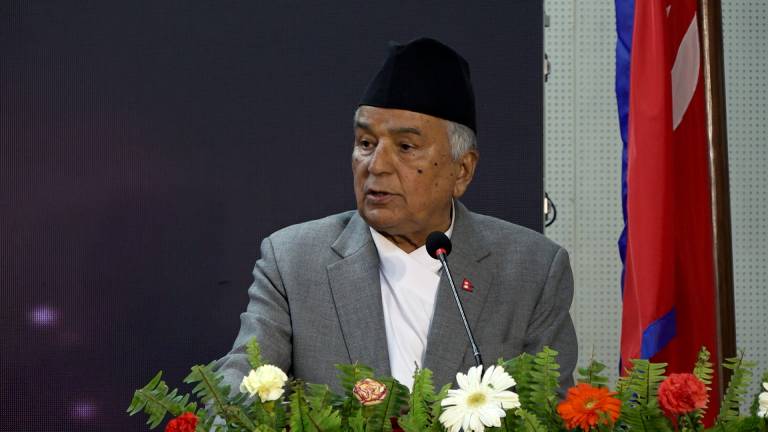 नेपाललाई चलचित्र पर्यटनको आकर्षक गन्तव्य बनाउन राष्ट्रपतिको आग्रह नेपाललाई चलचित्र पर्यटनको आकर्षक गन्तव्य बनाउन राष्ट्रपतिको आग्रह