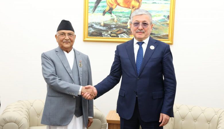 प्रधानमन्त्री ओली र किर्गिज गणतन्त्रका मन्त्रिपरिषद्का अध्यक्ष कासिमालिभबीच भेटवार्ता प्रधानमन्त्री ओली र किर्गिज गणतन्त्रका मन्त्रिपरिषद्का अध्यक्ष कासिमालिभबीच भेटवार्ता