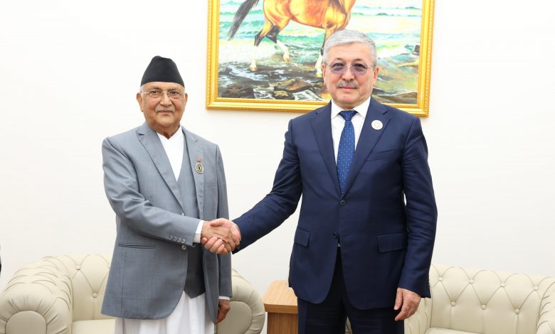 प्रधानमन्त्री ओली र किर्गिज गणतन्त्रका मन्त्रिपरिषद्का अध्यक्ष कासिमालिभबीच भेटवार्ता प्रधानमन्त्री ओली र किर्गिज गणतन्त्रका मन्त्रिपरिषद्का अध्यक्ष कासिमालिभबीच भेटवार्ता