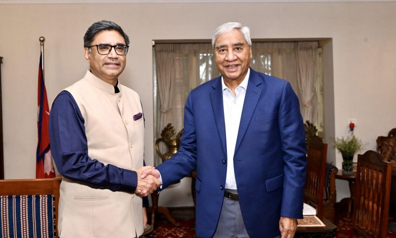 कांग्रेस सभापति देउवा र भारतीय विदेश सचिव मिस्रीवीच भेटवार्ता कांग्रेस सभापति देउवा र भारतीय विदेश सचिव मिस्रीवीच भेटवार्ता