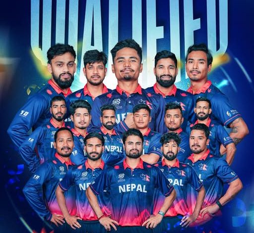 नेपाल सन् २०२६ मा भारत र श्रीलङ्कामा हुने टी-२० विश्वकपका लागि छनोट नेपाल सन् २०२६ मा भारत र श्रीलङ्कामा हुने टी-२० विश्वकपका लागि छनोट