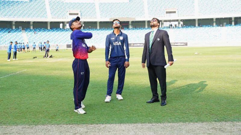 क्रिकेटः अमेरिकाद्वारा नेपाल सामू २६३ रनको लक्ष्य प्रस्तुत क्रिकेटः अमेरिकाद्वारा नेपाल सामू २६३ रनको लक्ष्य प्रस्तुत