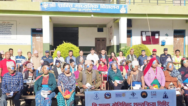 शिविरबाट एक हजार ३७५ लाभान्वित « रिपोर्टर्स नेपाल