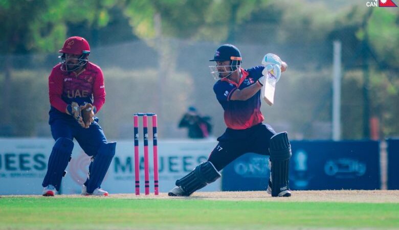 आइसिसी विश्वकप लिग-२ः नेपालद्वारा युएईसामु २३४ रनको लक्ष्य प्रस्तुत