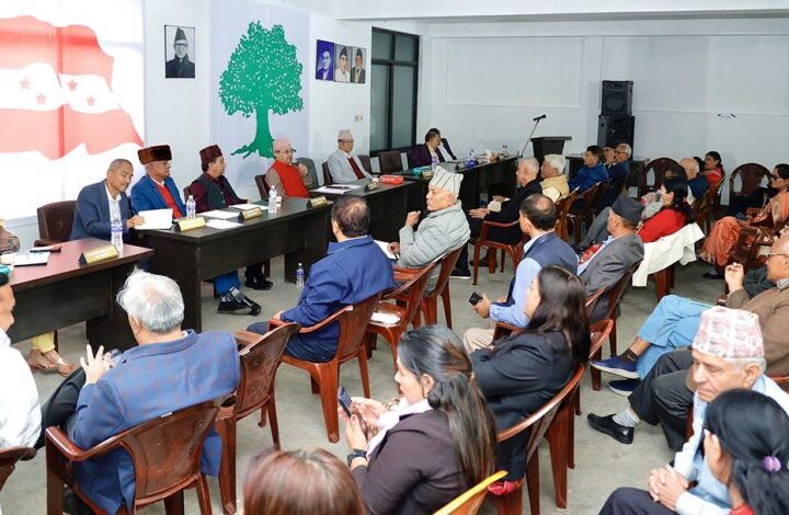 कांग्रेस केन्द्रीय कार्यसमिति बैठकमा महाधिवेशनबारे निरन्तर छलफल