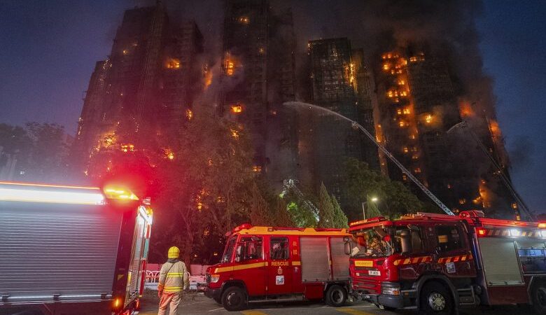 हङकङ आगलागी अपडेट: १३ जना पक्राउ