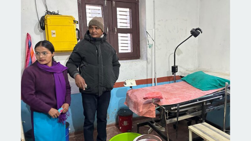 राजुली नगरअस्पतालमा पहिलोपटक ‘वासिङ मेसिन’ राखिएपछि…