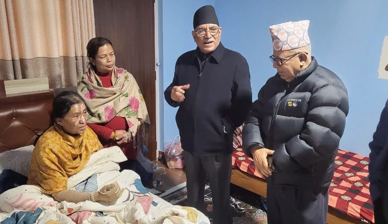 प्रचण्ड र नेपालद्वारा खनाल पत्‍नी चित्रकारको स्वास्थ्य अवस्थाबारे जानकारी