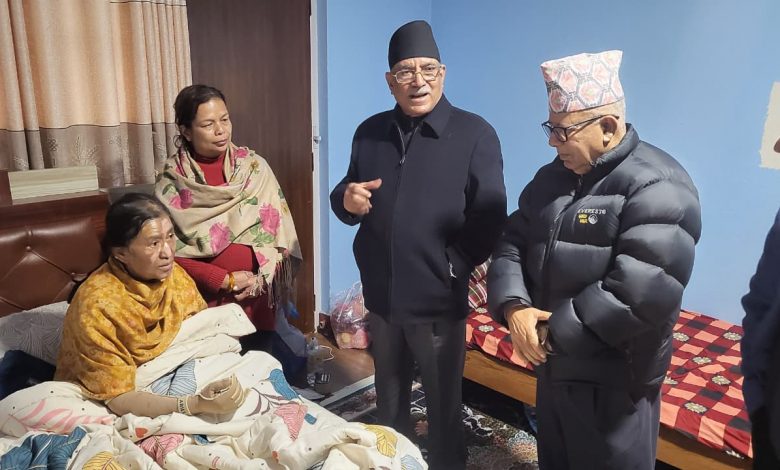 प्रचण्ड र नेपालद्वारा खनाल पत्‍नी चित्रकारको स्वास्थ्य अवस्थाबारे जानकारी