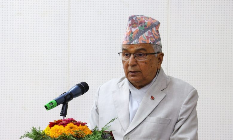 लोकतान्त्रिक व्यवस्थाको सुदृढीकरणका लागि सबैको सहयोग हुनुपर्छः राष्ट्रपति पौडेल