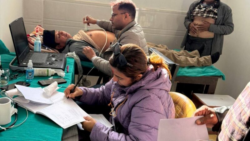 मुटुरोग उपचार शिविरमा साढे चार सयको निःशुल्क परीक्षण