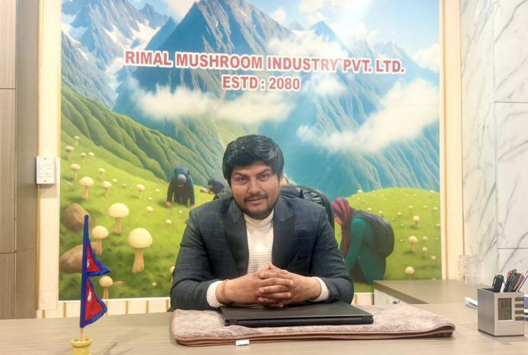 च्याउ उत्पादन र व्यापारमा अभिनेता विश्वजित