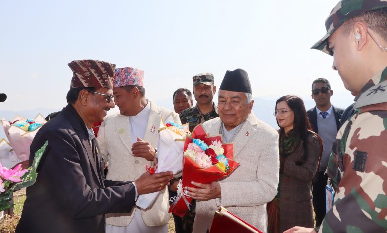 राष्ट्रपति पौडेल बागलुङमा राष्ट्रपति पौडेल बागलुङमा