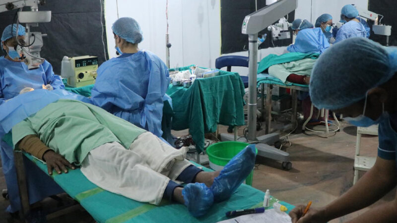 निःशुल्क शिविरः २३२ जनाको मोतिया बिन्दुको सफल शल्यक्रिया