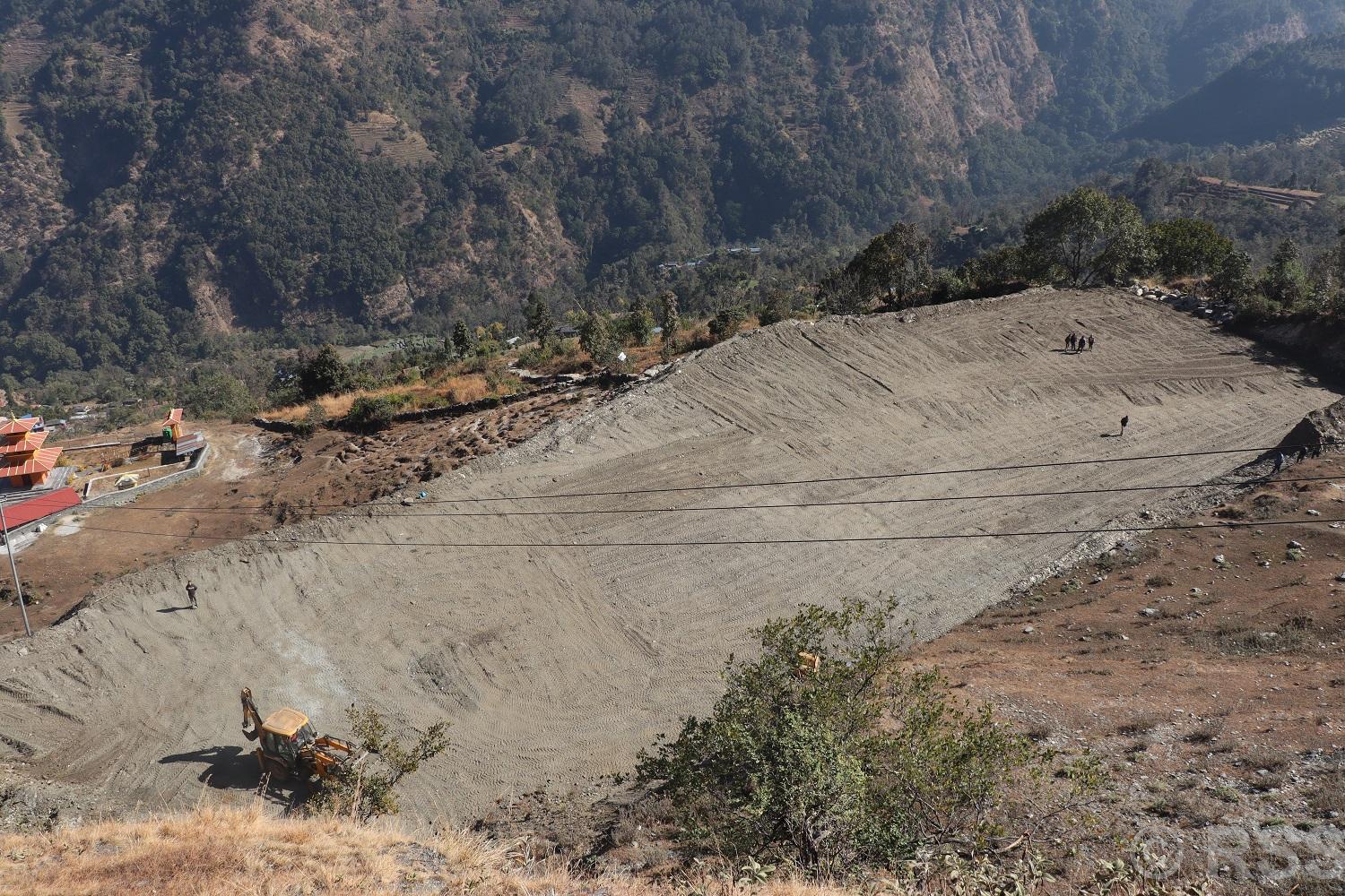 पाखो सम्माएर खेलमैदान निर्माण « रिपोर्टर्स नेपाल