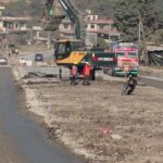 मुग्लिन-मलेखु सडकको काम तीन वर्षमा ३७ प्रतिशत मात्र मुग्लिन-मलेखु सडकको काम तीन वर्षमा ३७ प्रतिशत मात्र