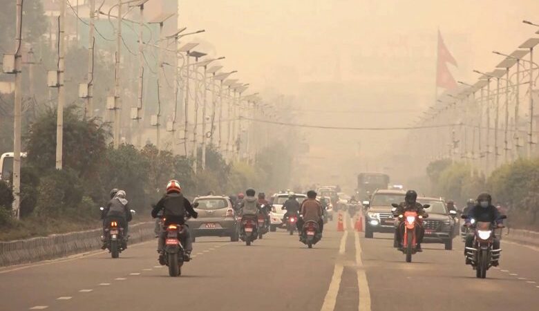 काठमाडौँमा वायु प्रदूषण बढ्यो: सुख्खा मौसम र हावा नचल्नु प्रमुख कारण