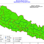 उच्च पहाडी र हिमाली क्षेत्रमा हल्का वर्षा र हिमपात हुने