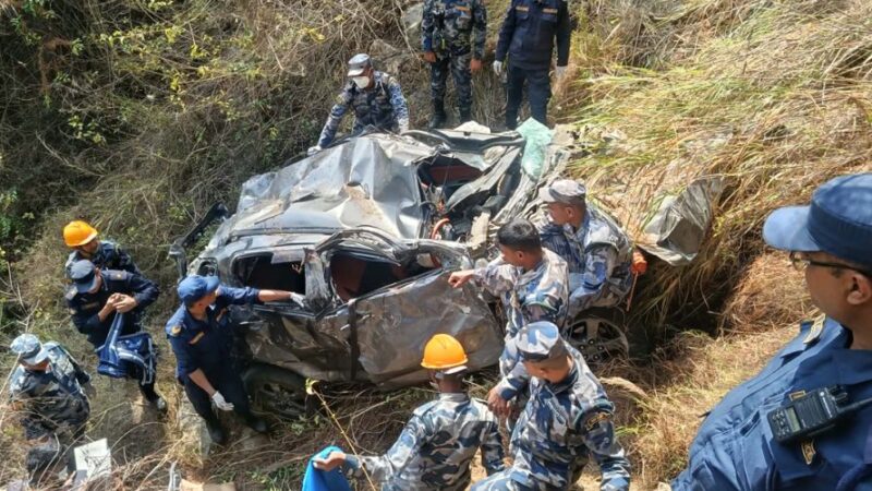 दक्षिणकालीमा भिरबाट कार खस्दा एक जनाको ज्यान गयो दक्षिणकालीमा भिरबाट कार खस्दा एक जनाको ज्यान गयो