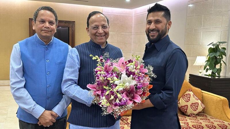 रवि लामिछाने दिल्ली पुगे, भाजपा महासचिव सिंह र विदेश विभाग प्रमुख चौथाइवालेले गरे स्वागत