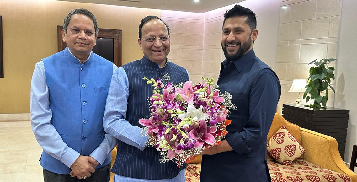 रवि लामिछाने दिल्ली पुगे, भाजपा महासचिव सिंह र विदेश विभाग प्रमुख चौथाइवालेले गरे स्वागत