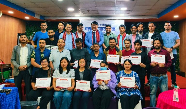 चलचित्र समीक्षा तथा पत्रकारितासम्बन्धी तीन दिने तालिम सम्पन्न