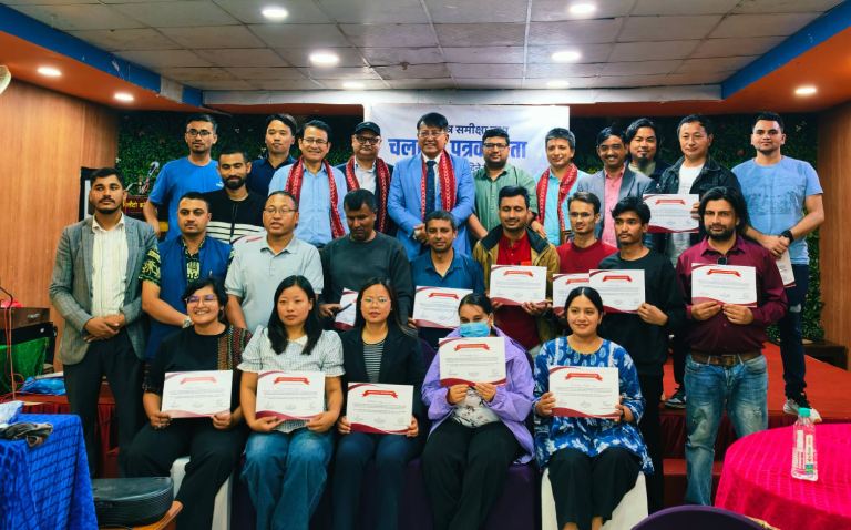 चलचित्र समीक्षा तथा पत्रकारितासम्बन्धी तीन दिने तालिम सम्पन्न