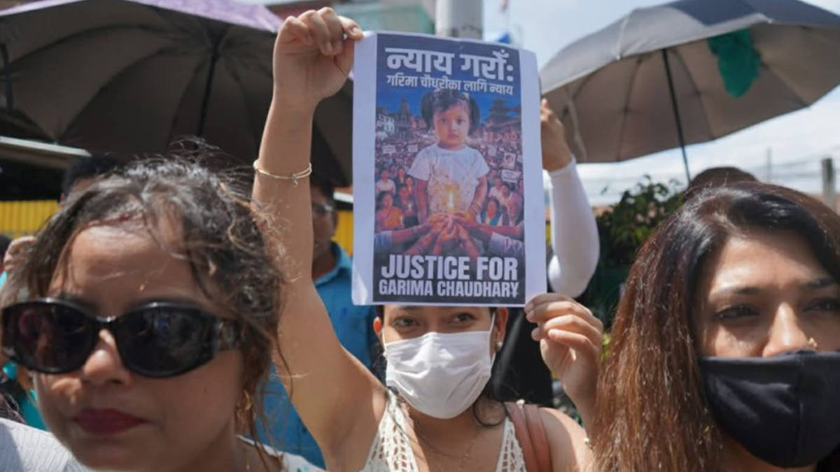 गरिमाको बलात्कारपछि हत्या भएको विरोधमा प्रदर्शन