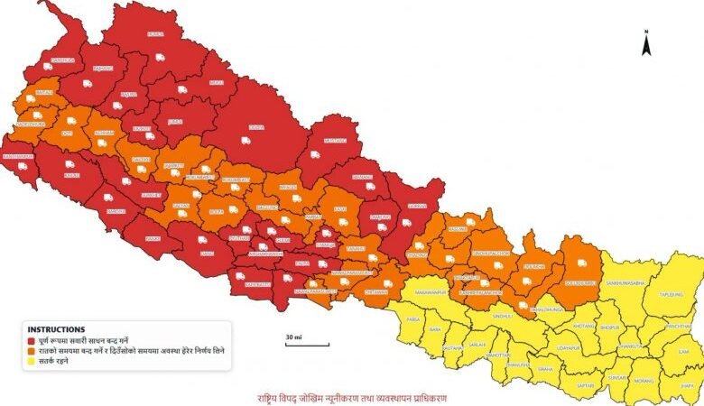 पश्चिमी क्षेत्रमा भारी वर्षा कायमै, भोलिसम्म सतर्कता अपनाउन आग्रह