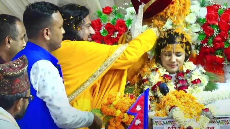 कोटीहोममा देवी प्रतिभाको भव्य बिदाई, हजारौँ भक्तजन भावविह्वल
